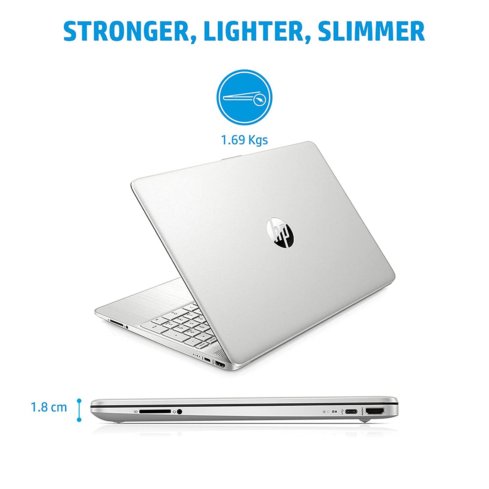 Buy HP 15s-eq2143AU AMD Ryzen 3 5300U Thin & Light Laptop (8GB